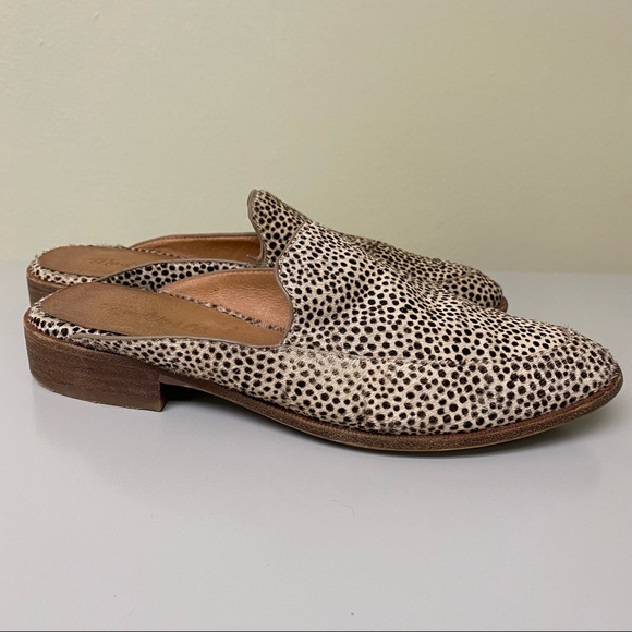 Madewell The Frances Loafer Mule in Spotted Calf Hair - Size 7 - Picture 2 of 8